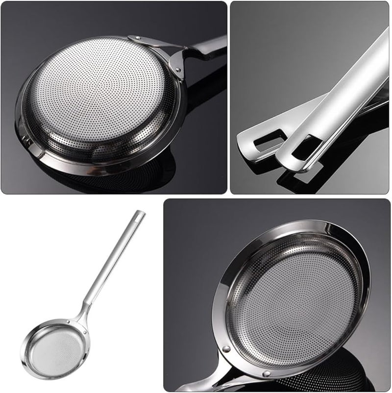 Stainless Steel Fine Mesh Skimmer Ladle For Kitchen Cooking Hot Pot Oil Draining - Image 4